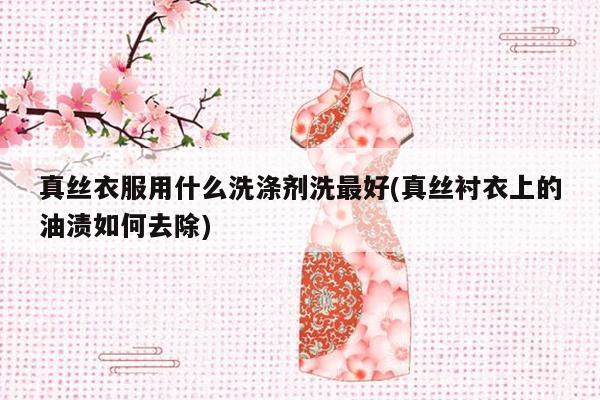 真丝衣服用什么洗涤剂洗最好(真丝衬衣上的油渍如何去除)