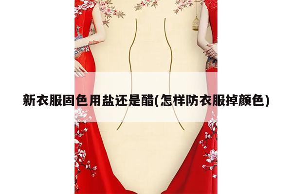 新衣服固色用盐还是醋(怎样防衣服掉颜色)