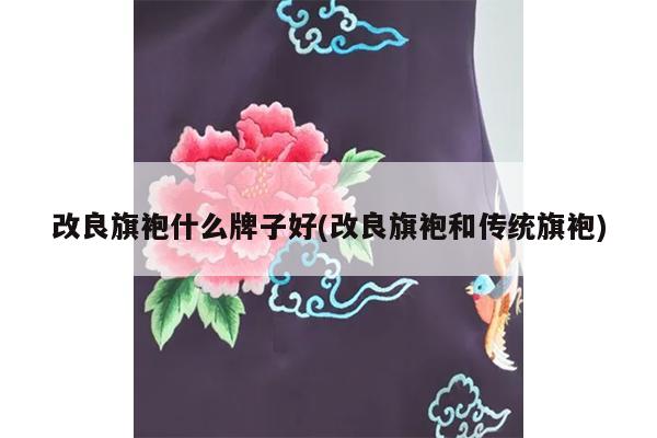 改良旗袍什么牌子好(改良旗袍和传统旗袍)