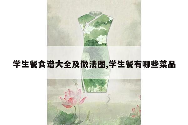 学生餐食谱大全及做法图,学生餐有哪些菜品