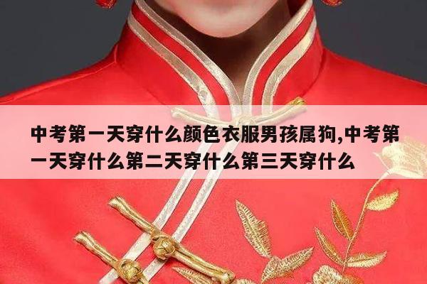 中考第一天穿什么颜色衣服男孩属狗,中考第一天穿什么第二天穿什么第三天穿什么