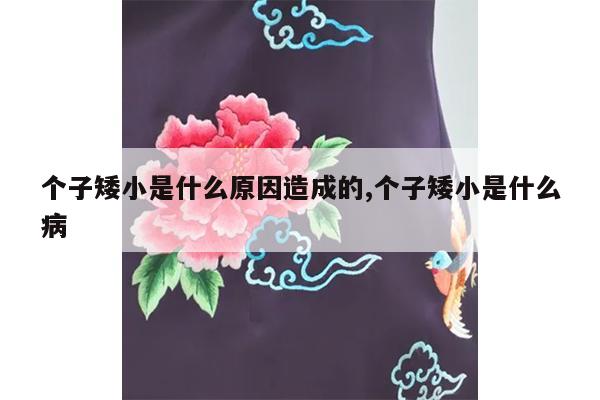 个子矮小是什么原因造成的,个子矮小是什么病