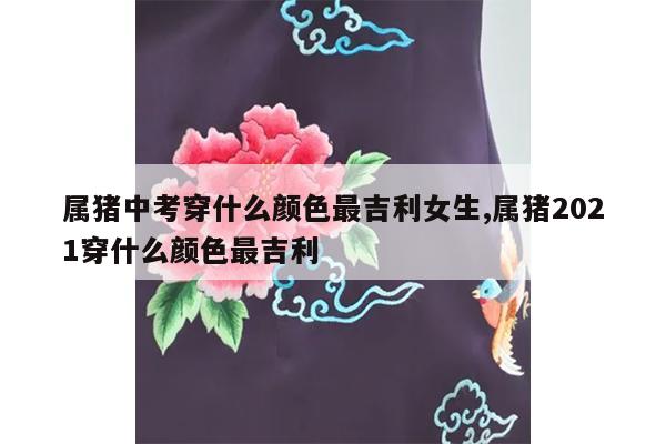 属猪中考穿什么颜色最吉利女生,属猪2021穿什么颜色最吉利