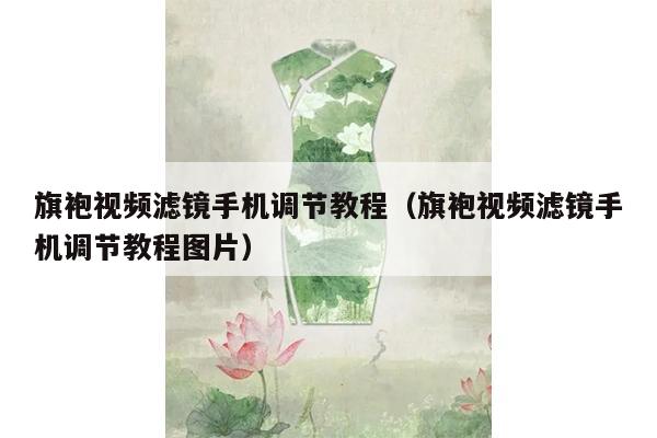 旗袍视频滤镜手机调节教程（旗袍视频滤镜手机调节教程图片）