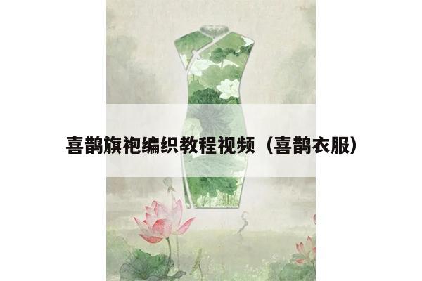 喜鹊旗袍编织教程视频（喜鹊衣服）