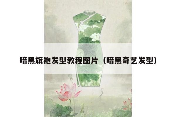 暗黑旗袍发型教程图片（暗黑奇艺发型）