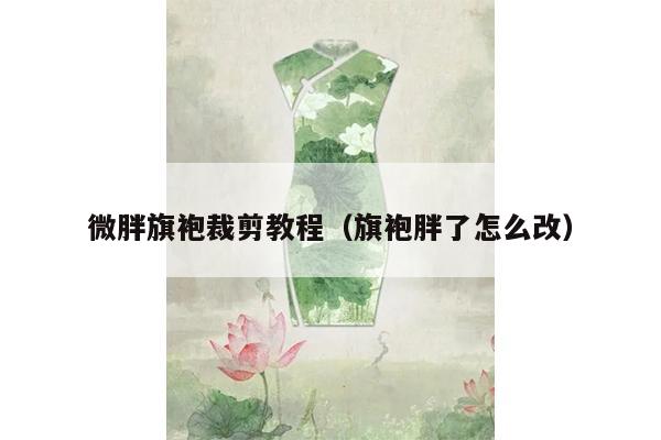 微胖旗袍裁剪教程（旗袍胖了怎么改）