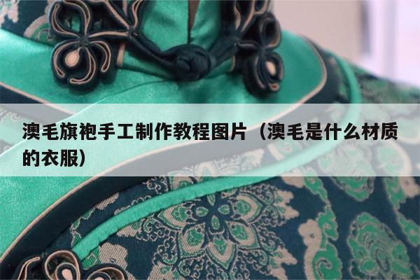 澳毛旗袍手工制作教程图片（澳毛是什么材质的衣服）