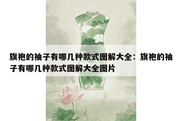 旗袍的袖子有哪几种款式图解大全：旗袍的袖子有哪几种款式图解大全图片